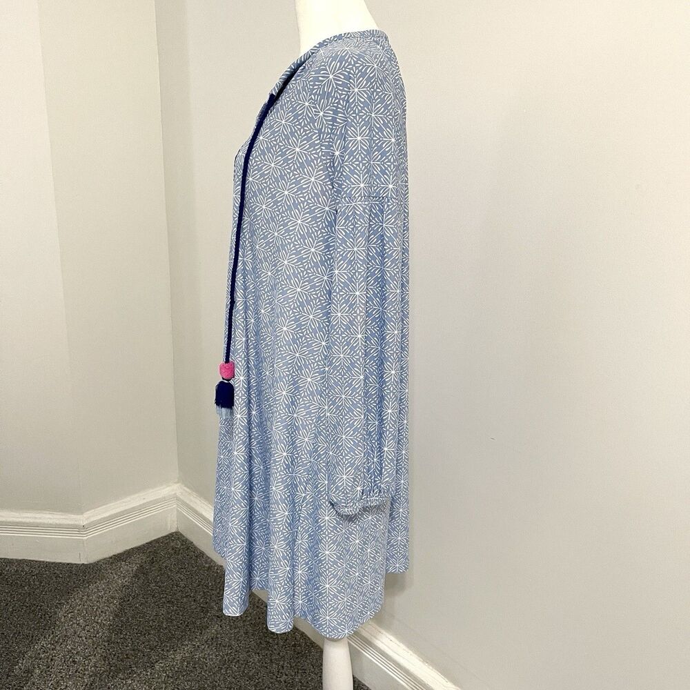 Cabana Life Tassel Tunic Dress Womens Medium Embroidered UPF 50 - Picture 4 of 13